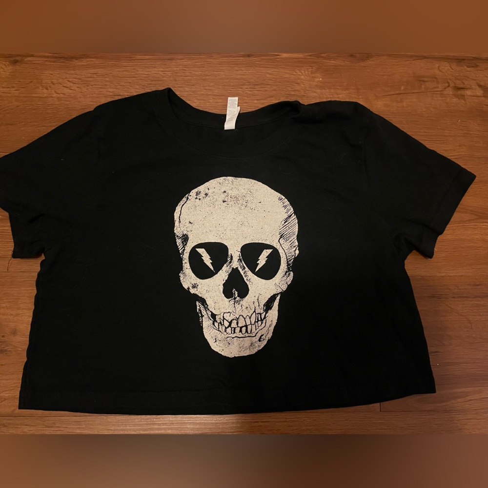 Skull cropped tshirt